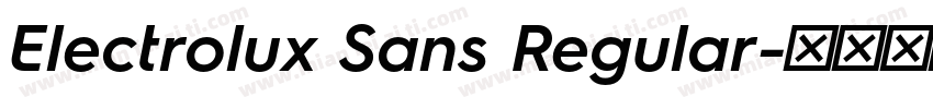 Electrolux Sans Regular字体转换